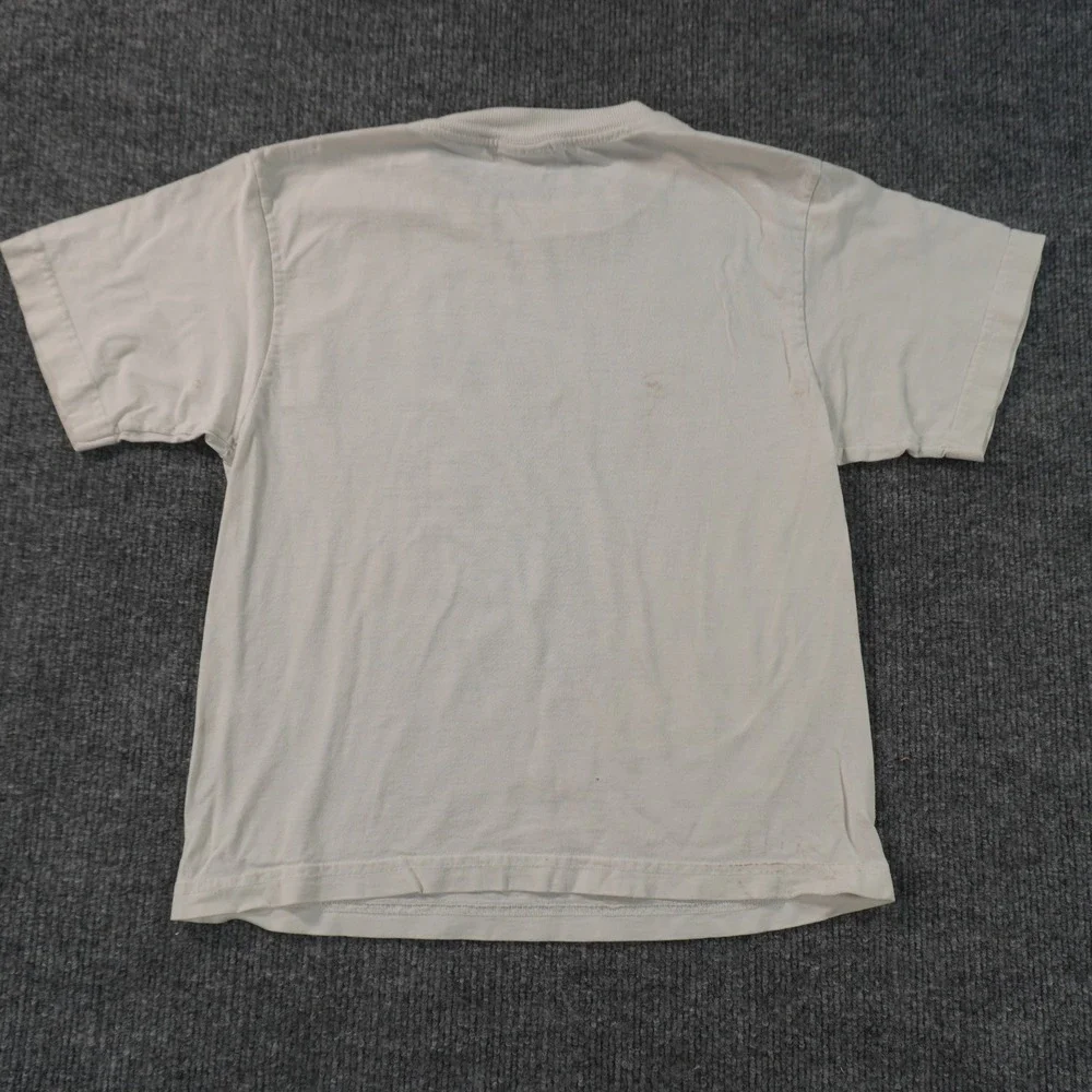 Nickelodeon Rugrats T-Shirt Kids L 6X-7 Cream 1996 Vintage Reptar Tommy Chuckie